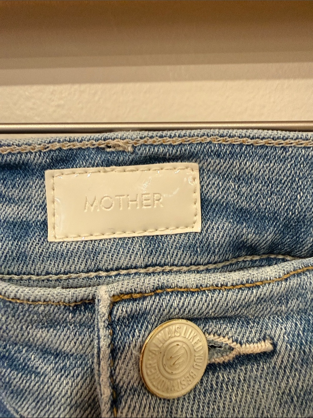 MOTHER The Insider Crop Step Chew Leg Jeans in Outerspace Wash Size 30 - Picture 6 of 10